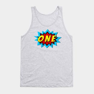 One Super Hero Birthday Tank Top